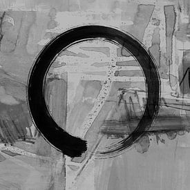 Circle Japandi and structure 2 by Claudia Gründler