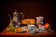 Stilleben: Kaffee mit Apfelkuchen von Carola Schellekens Miniaturansicht