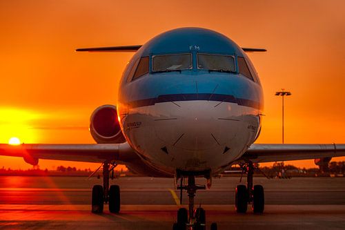 Schiphol-Sonnenuntergang