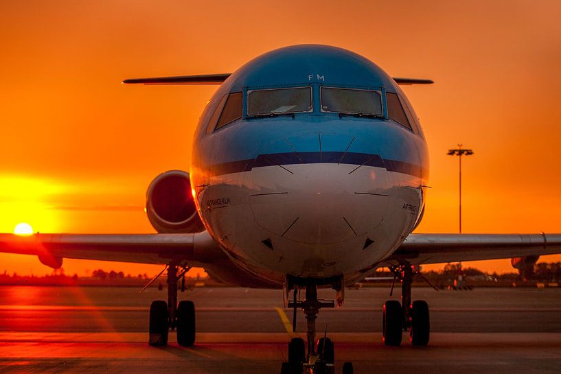 Schiphol Sunset by Nico van Remmerden