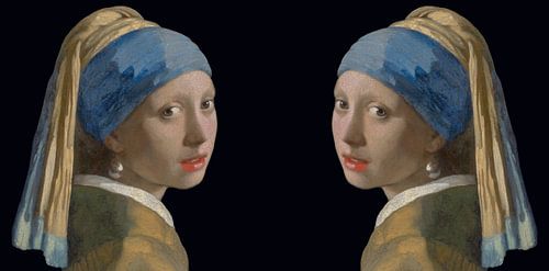 Girl with a Pearl Earring by Digital Art Studio