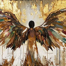 Flügel Gold | Glänzende geflügelte Majestät von Kunst Laune