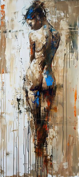 Abstract Figurative | Blue Essence par Peintures accrocheuses