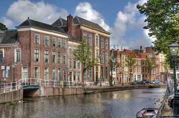 Gracht in Leiden von Jan Kranendonk