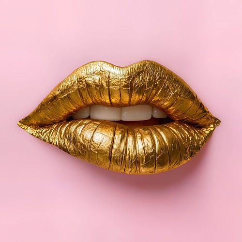Vergoldete Lippen