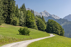 Wanderweg in den österreichischen Alpen von Mark den Boer