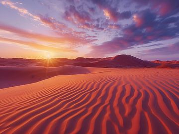 Ochtendhumeur in de woestijn van fernlichtsicht