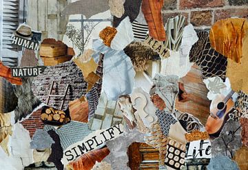 Scandinavische Inspiratie recycling collage van Trinet Uzun