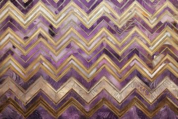 Zigzag Patroon in Paars van Whale & Sons