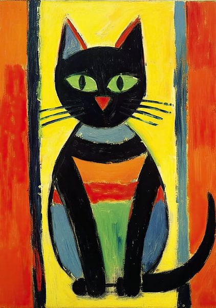 Katze Poster Kunstdruck Gemälde Wandkunst von Niklas Maximilian