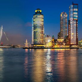 Skyline von Rotterdam von Bob de Bruin