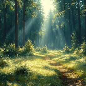 Margaré Landscape | Forest Whispers by Abstract Painting