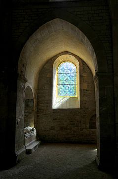 Die Abtei von Fontenay von Blond Beeld