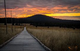 Sonnenuntergang im Erzgebirge von Simon Breitfeld