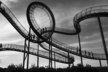 Zwart-wit achtbaan