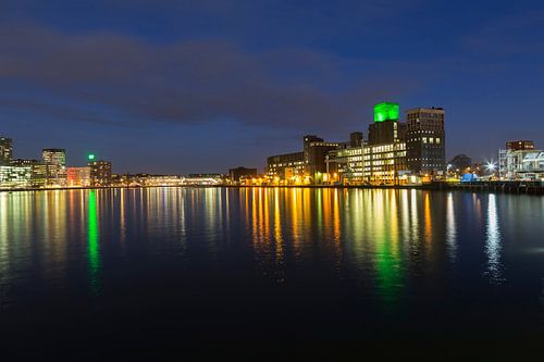 rotterdam rijnhaven avondopname