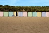 Beach houses on the coast of Zeeland