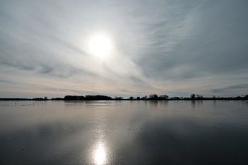 Nieuwkoopse Plassen en hiver avec de la glace