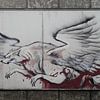 mythische wolf grafitti groningen by Martijn Wams