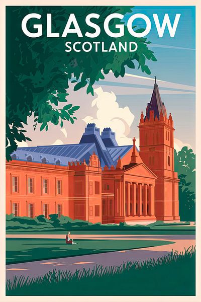 Glasgow, Scotland. by Poster Art Shop