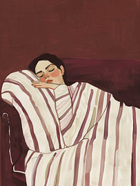 Abstract Woman Sleeping by Bella studio