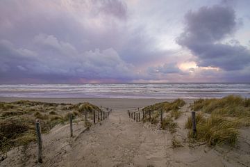 Evening by the sea by Dirk van Egmond