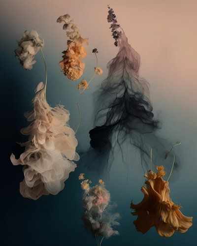 Explosion von Blumen in Pastell