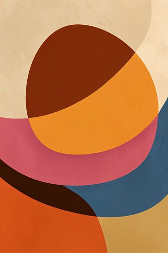 Flowing Shapes in Warm Colors no. 4
