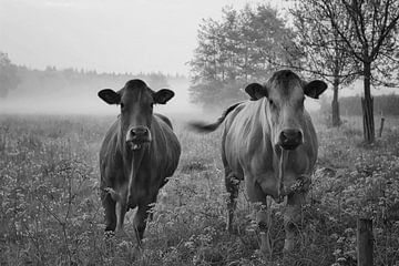Hollandse koeien in de mist / van Saskia Dingemans Awarded Photographer