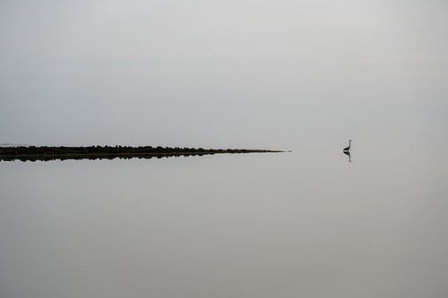 Wachtpost aan het Deense wad