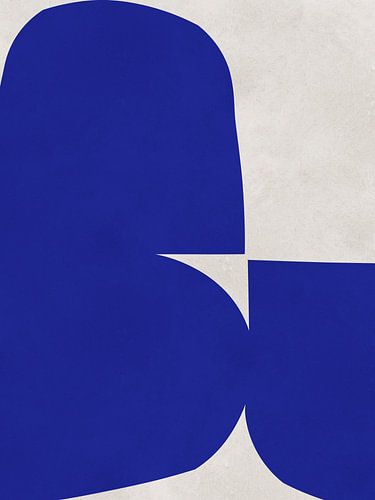 Abstract kobaltblauw 8