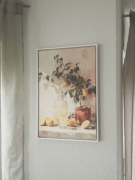 Kundenfoto: Wenn das Leben dir Zitronen gibt, mach Limonade Nr. 3 von Studio BB, auf Leinwand