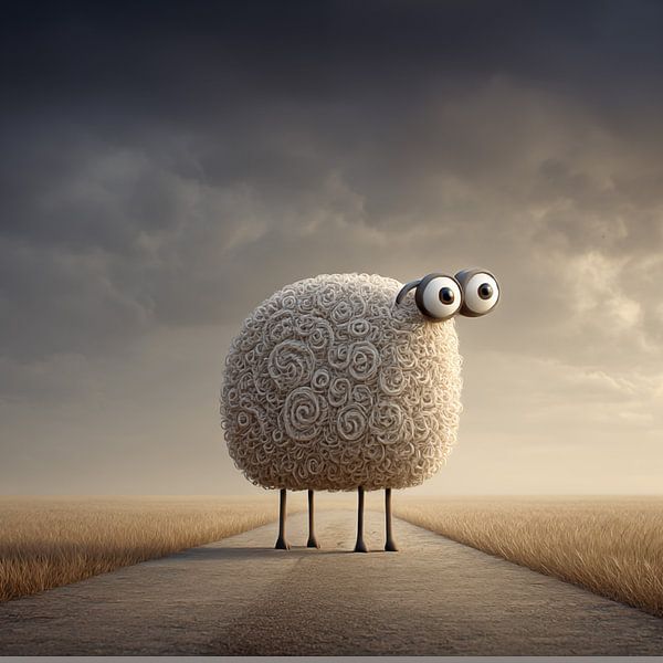 Surrealist sheep by Black Coffee
