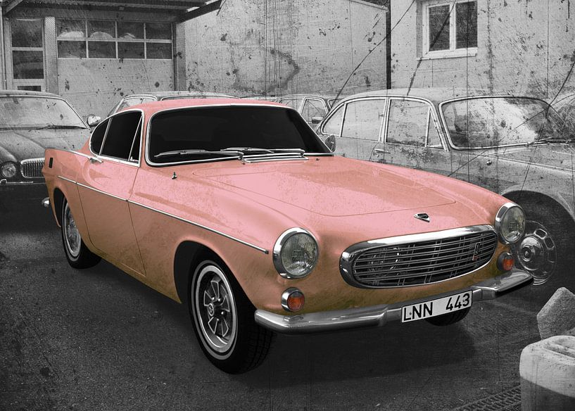 Volvo P1800 in light-pink von aRi F. Huber