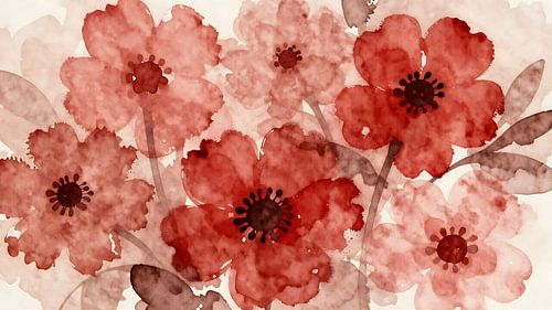 Red poppies
