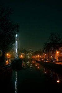Groningen bei Nacht von Rene scheuneman