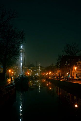 Groningen at night by Rene scheuneman