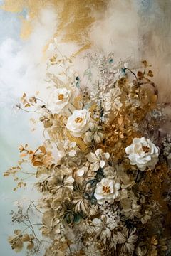 Fleurs Peinture Rococo sur Preet Lambon