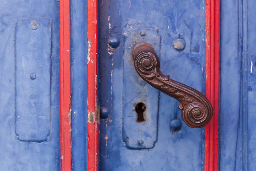 Ornate old door handle, Old Town, Lübeck, Schleswig-Holstein, Germany, Europe by Torsten Krüger