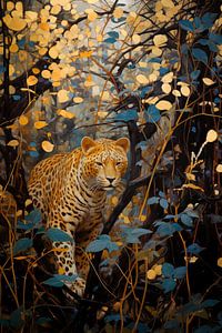 Lauernder Leopard