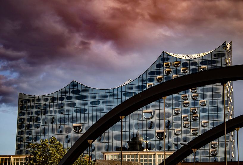 Elbphilharmonie from the quay by Danny Verhalle