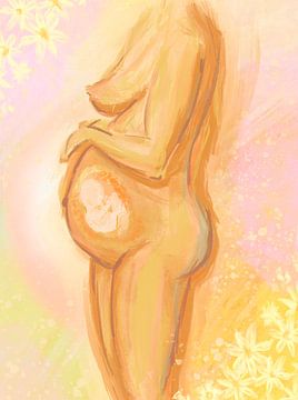 Die Liebe der Mutter in Pastell von Patricia Van Eif