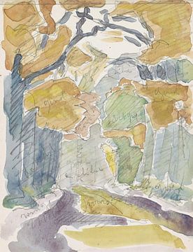 Reijer Stolk - Waldweg im Herbst (1916) von Peter Balan