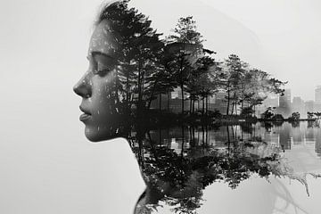 Frau in den Wäldern von Egon Zitter