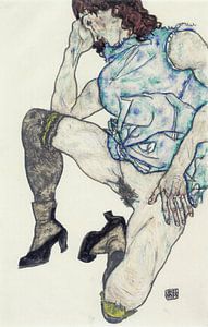 Egon Schiele. Kniendes Mädchen