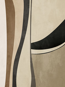 Moderne Abstrakte Organische Geometrische Farbkunst