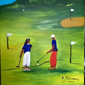 Samen op het Golfterrein van Rita Tielemans Kunst