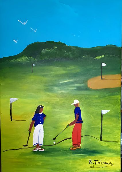 Samen op het Golfterrein van Rita Tielemans Kunst