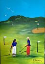 Samen op het Golfterrein van Rita Tielemans Kunst thumbnail