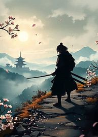 Dawn of the Blossoms – Dual Katana Ronin bei Sonnenaufgang